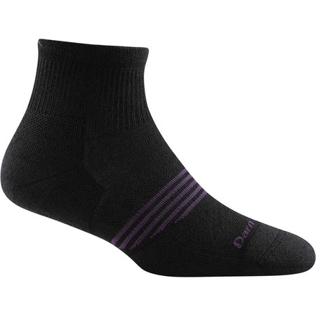 DARN TOUGH Women's Element 1/4 Sock Lightweight with Cushion Black S 1107 BLK S